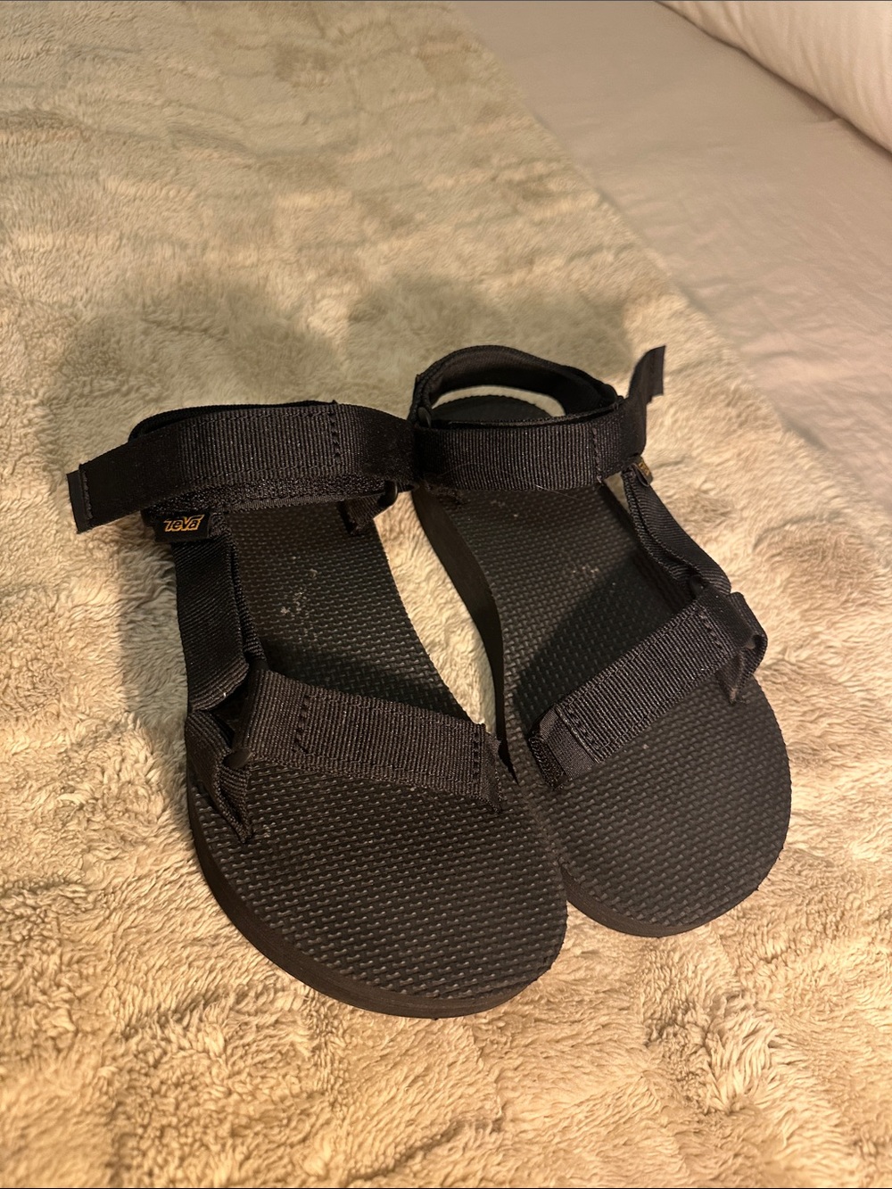 Teva Black Sporty Adjustable Strap Sandals